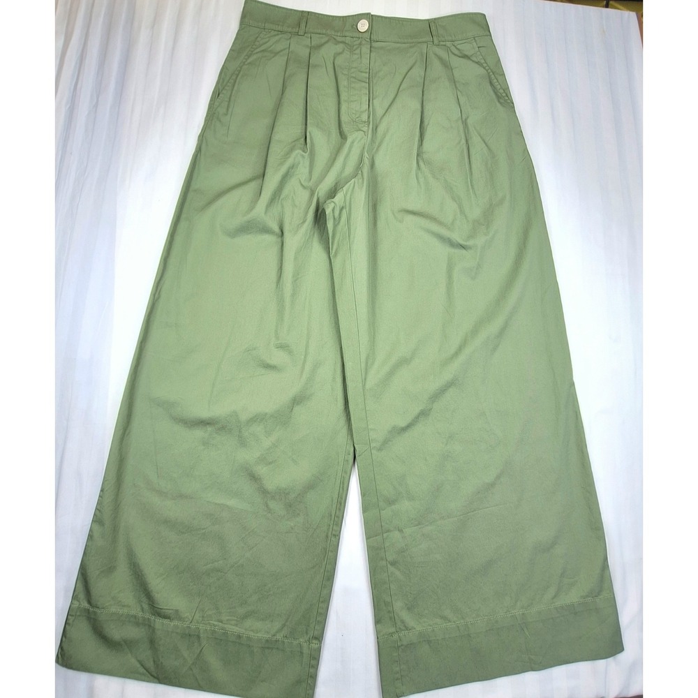 LOFT Olive Green Wide Leg Pants